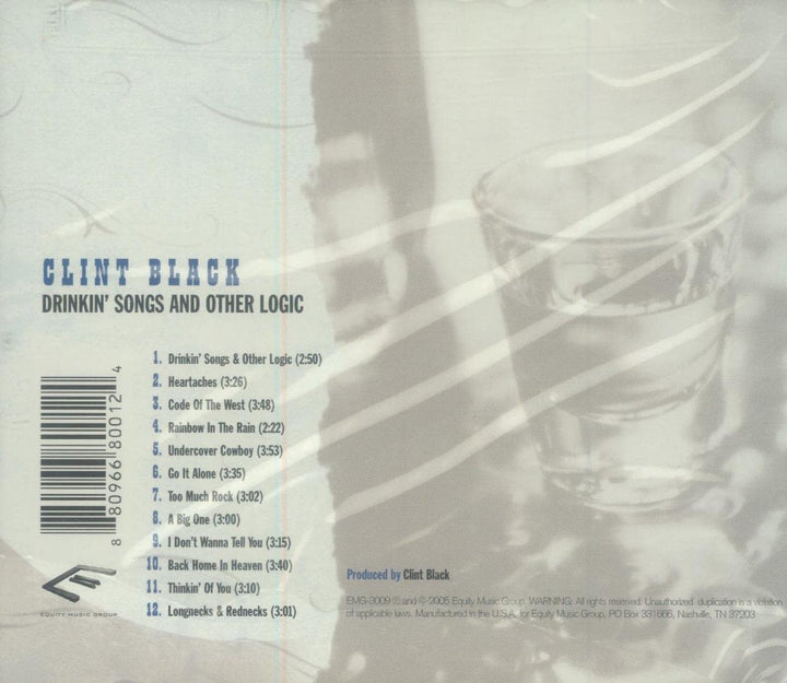 Drinkin Songs & Other Logic, Audio-CD
