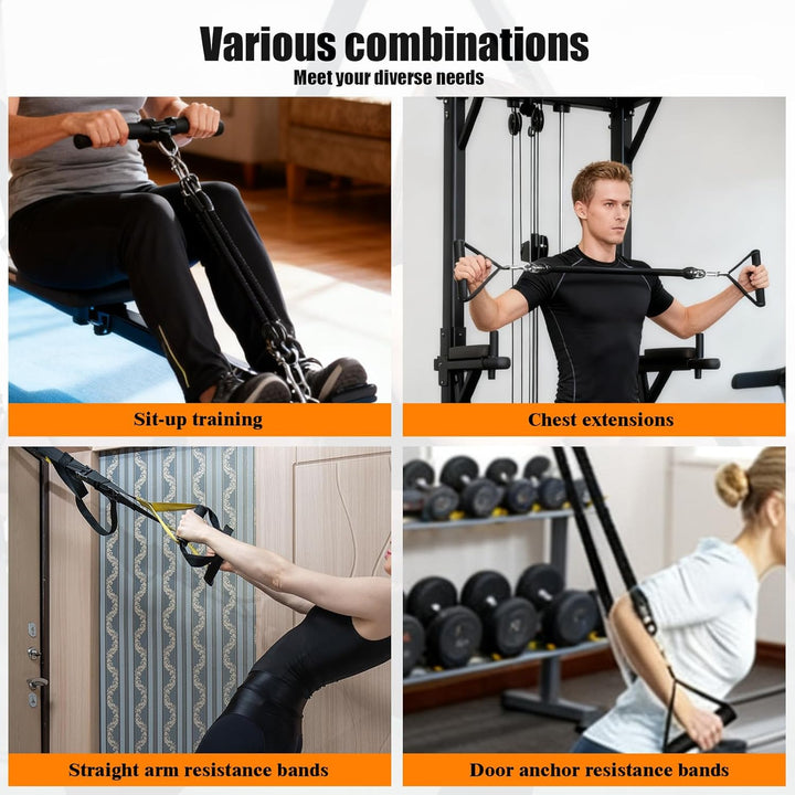 Bauchtrainer für Zuhause, Expander Fitness, Multifunktions Bauch Trainingsgerät, Widerstandsband mit
