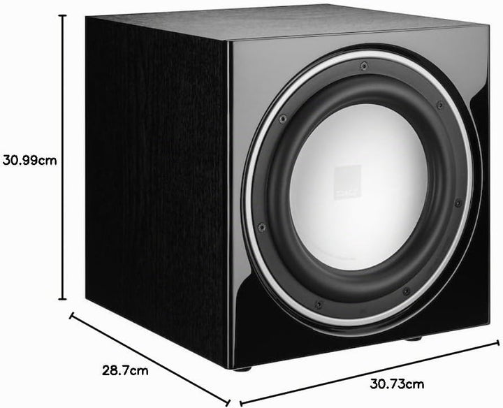 DALI SUB E-9 F Aktiv-Subwoofer - 9" Aluminium-Tieftöner, 170W RMS mit 220W Spitzenleistung, Elegante