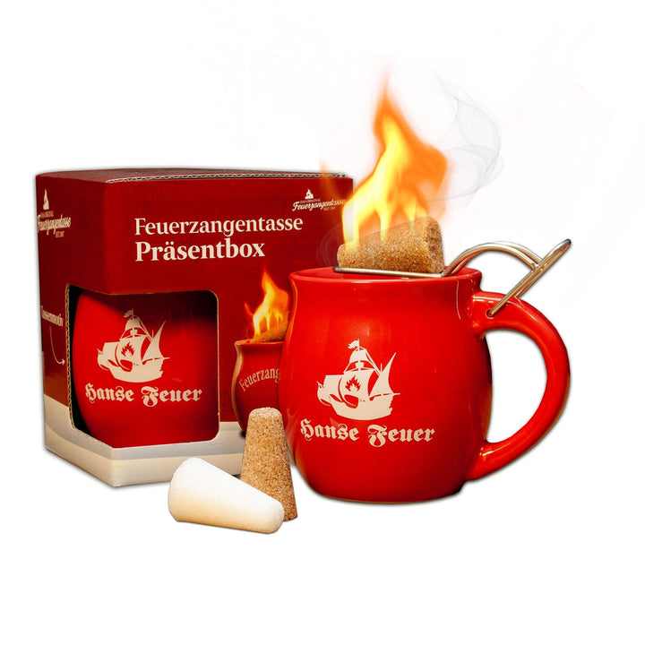 Feuerzangentasse 1er-Set, Rot/Hanse Feuer - für Feuerzangenbowle Rot / Hanse Feuer, Rot / Hanse Feue