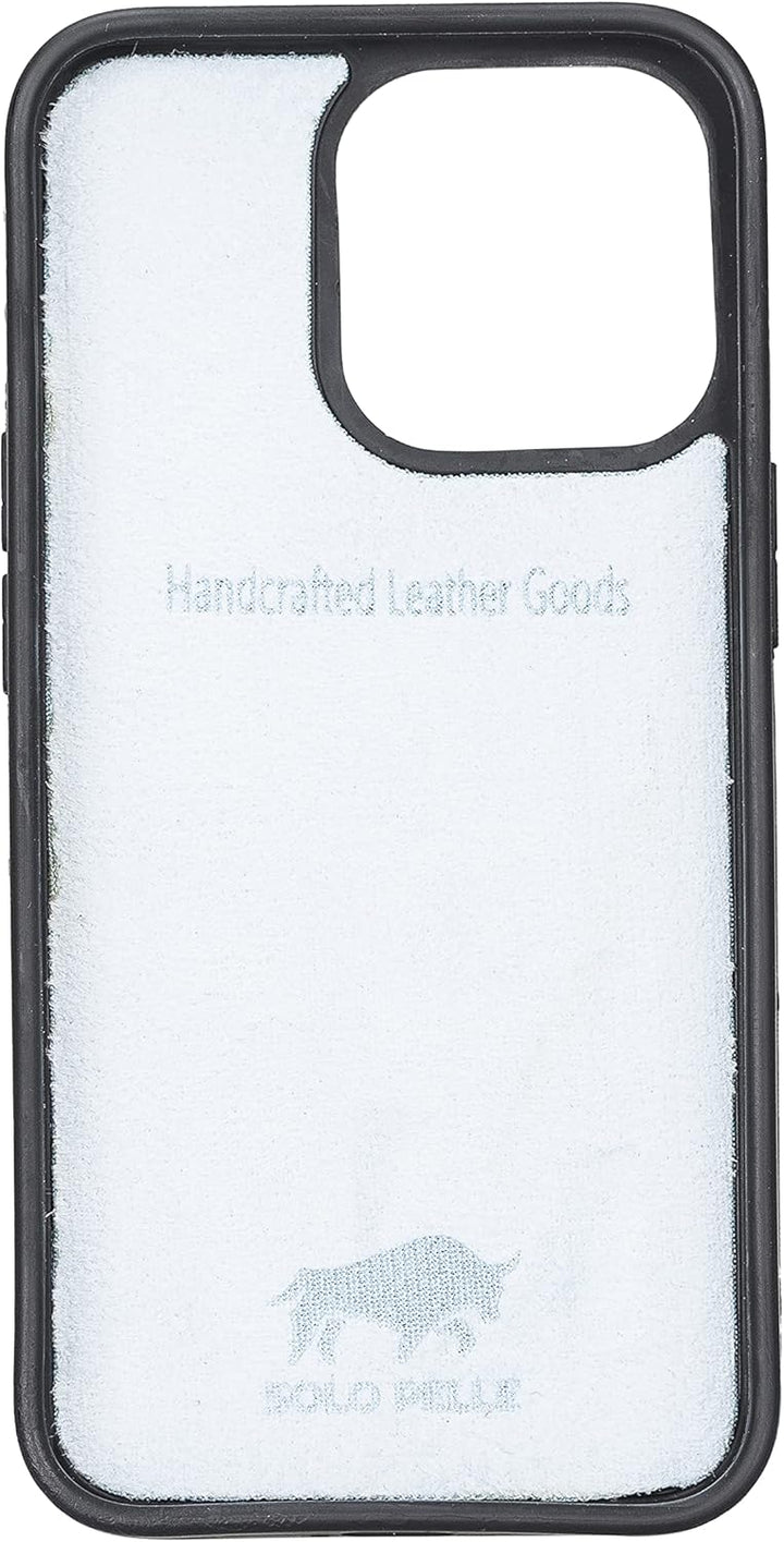 Solo Pelle Lederhülle kompatibel für iPhone 13 Pro in 6.1 Zoll abnehmbare Hülle (2in1) inkl. Kartenf