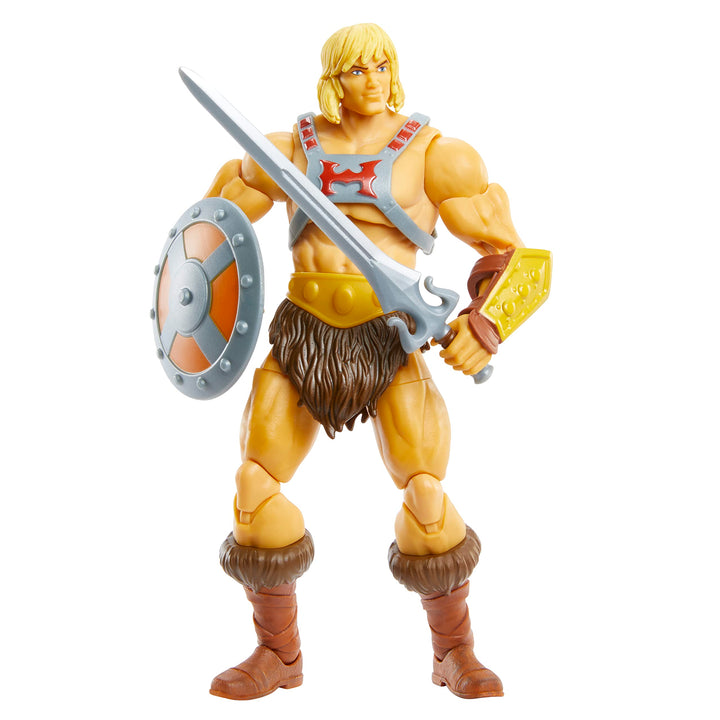 Masters of the Universe Masterverse Revelation He-Man Action Figure, 7-in MOTU Battle Figure for Sto