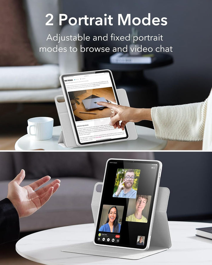 ESR für iPad Air 13 Zoll M4/M3/M2 Hülle, iPad Air 2026/2025/2024 Hülle Stifthalter, abnehmbare magne