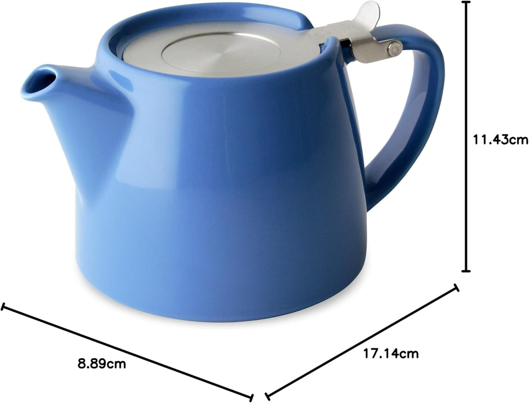 FORLIFE 309-BLU Teekanne mit SLS-Deckel und Teesieb, 510 ml, Blau, Blau