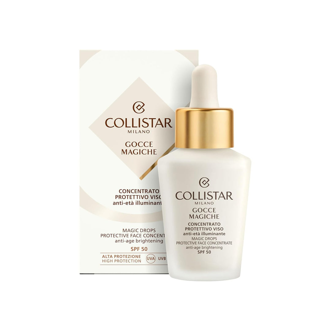 Collistar Gocce Magiche Schützend Spf50, superleichte und flüssige Textur, verleiht dem Teint Ausstr