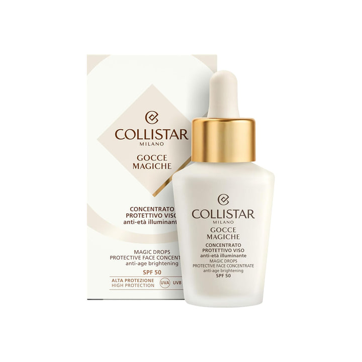Collistar Gocce Magiche Schützend Spf50, superleichte und flüssige Textur, verleiht dem Teint Ausstr