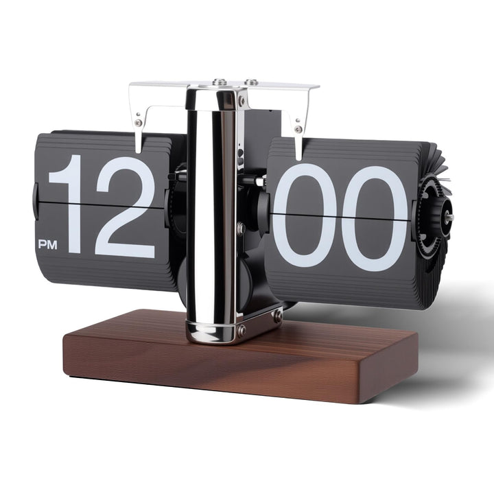 Gugxiom Flip-Tischuhr, Retro-Digitaluhr mit Umklappbarem Zifferblatt, Automatische, Batteriebetriebe