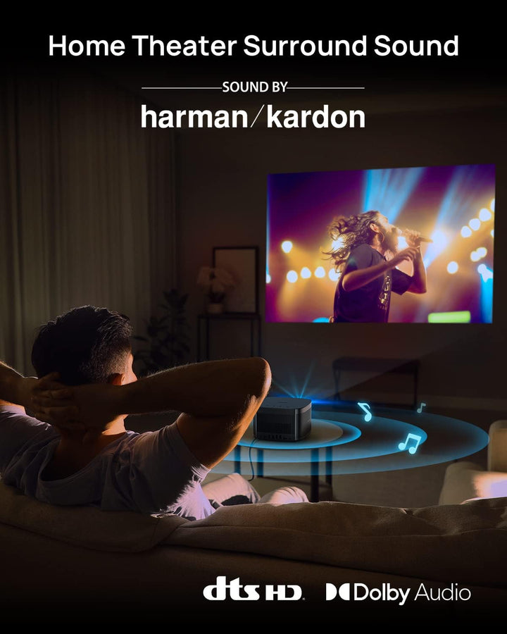 XGIMI Horizon Pro 4K Beamer Heimkino, DLP Native 4K Beamer, 2200 ANSI Lumen, 200 Zoll, Videoprojekto