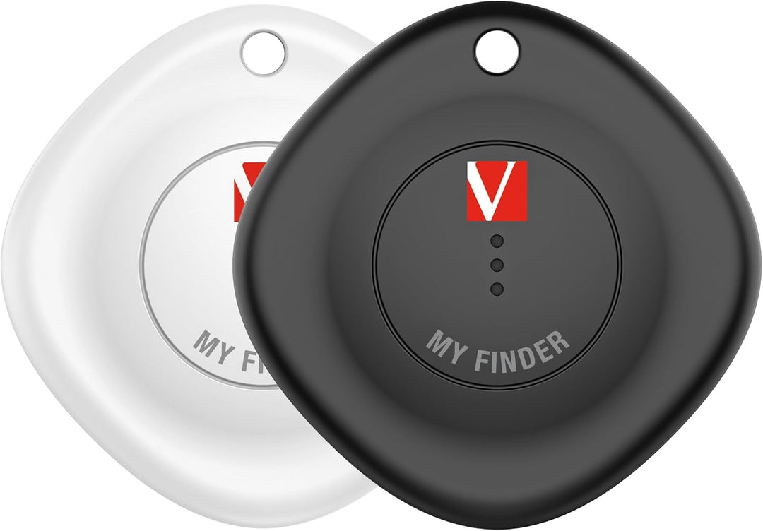 Verbatim My Finder 2er Set, Bluetooth Tracker für Schlüssel, Rucksack, Koffer, Geldbörse und Co, kom