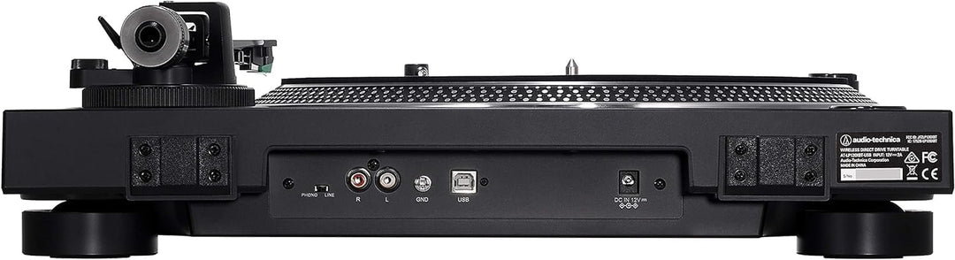 Audio-Technica LP120xBTUSB Direktangetriebener Plattenspieler (Bluetooth & USB) Schwarz Black USB an
