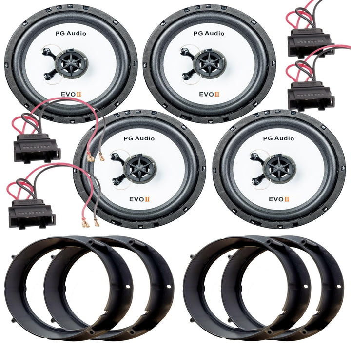 PG Audio Lautsprecher Einbauset passend für VW Touran Tür vorne und hinten