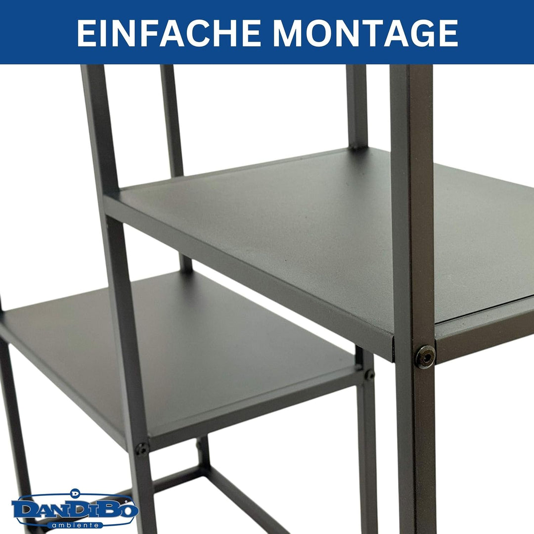 DanDiBo Konsolentisch Schmal Metall Modern 80x80x26 cm Sideboard Beistelltisch 96634 Ablagetisch Flu