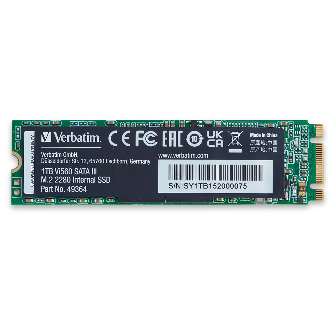 Verbatim Vi560 S3 SSD, internes SSD-Laufwerk mit 1 TB Datenspeicher, Solid State Drive mit SATA III
