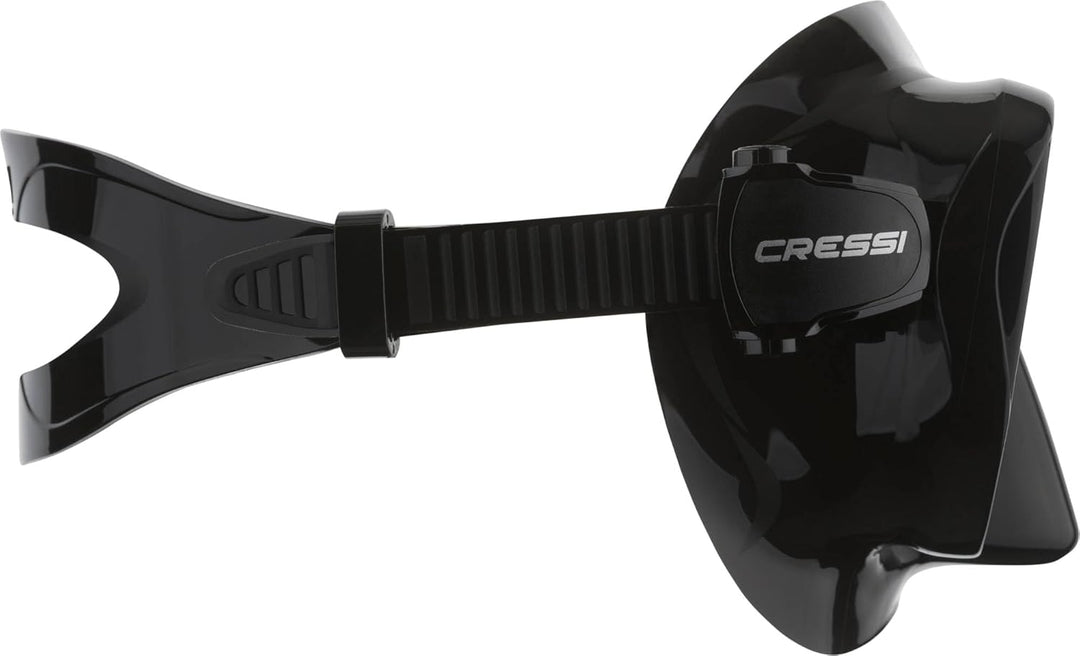Cressi Tauchen und Schnorcheln Rahmenlose Tauchermaske Schwarz, Schwarz