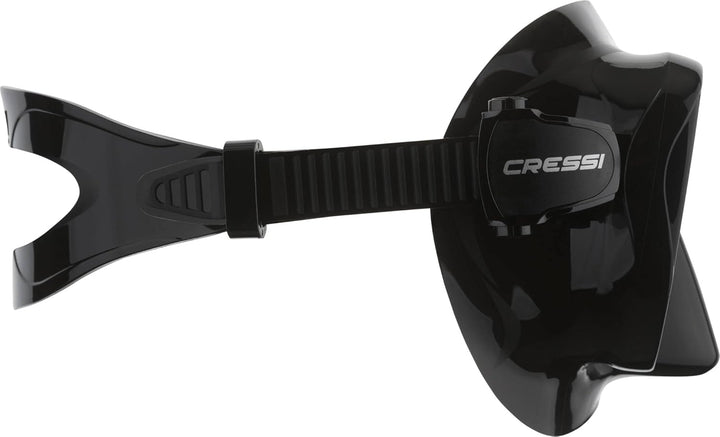 Cressi Tauchen und Schnorcheln Rahmenlose Tauchermaske Schwarz, Schwarz