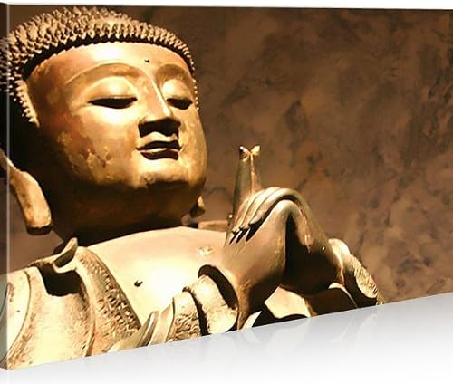 islandburner Bild Bilder auf Leinwand Buddha V1 1p XXL Poster Leinwandbild Wandbild Dekoartikel Wohn