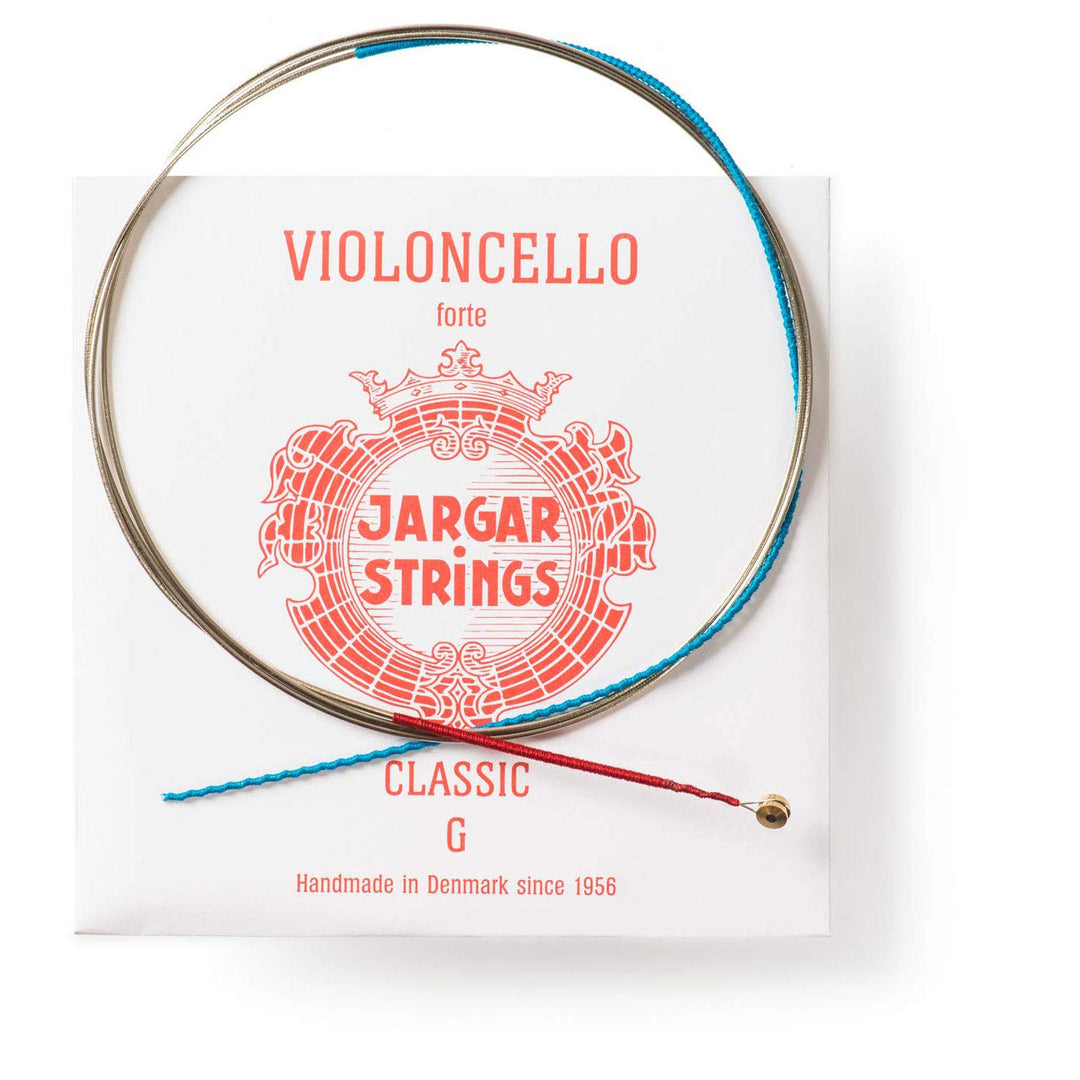 JARGAR Ce-GCF Cello Classic G-Saite, forte (1,18mm) für Cello Forte / Heavy Rot // Red, Forte / Heav