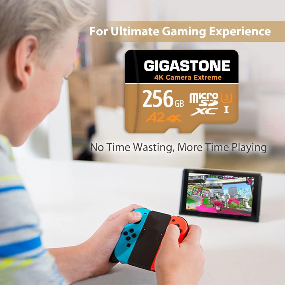 [5 Jahre kostenlose Datenwiederherstellung] Gigastone 4K Kamera Extreme 256GB MicroSDXC Speicherkart