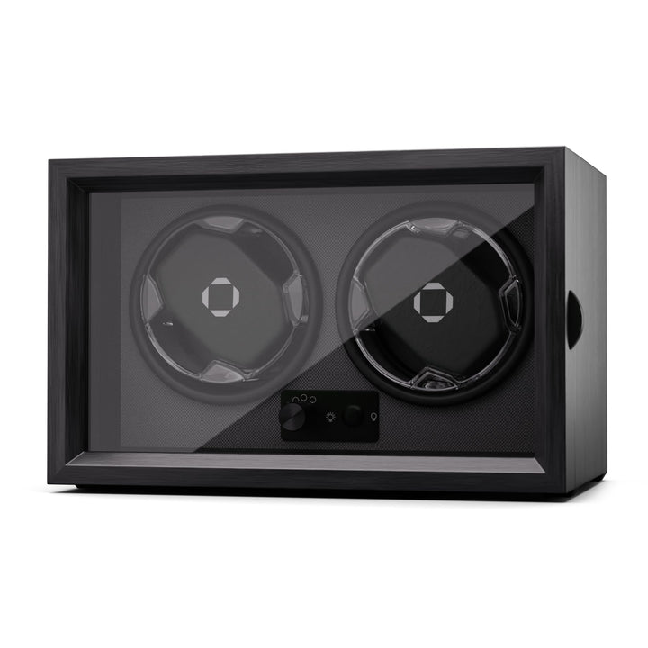 Klarstein Uhrenbeweger für Automatikuhren, Automatik-Uhrenbeweger für 2 Uhren mit Acryl-Tür, Automat