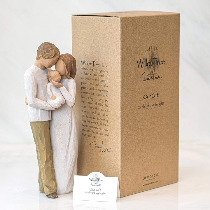 Willow Tree 26181 Figur Unser Geschenk, Natur, 5,1 x 3,8 x 21,6 cm Our Gift, Our Gift