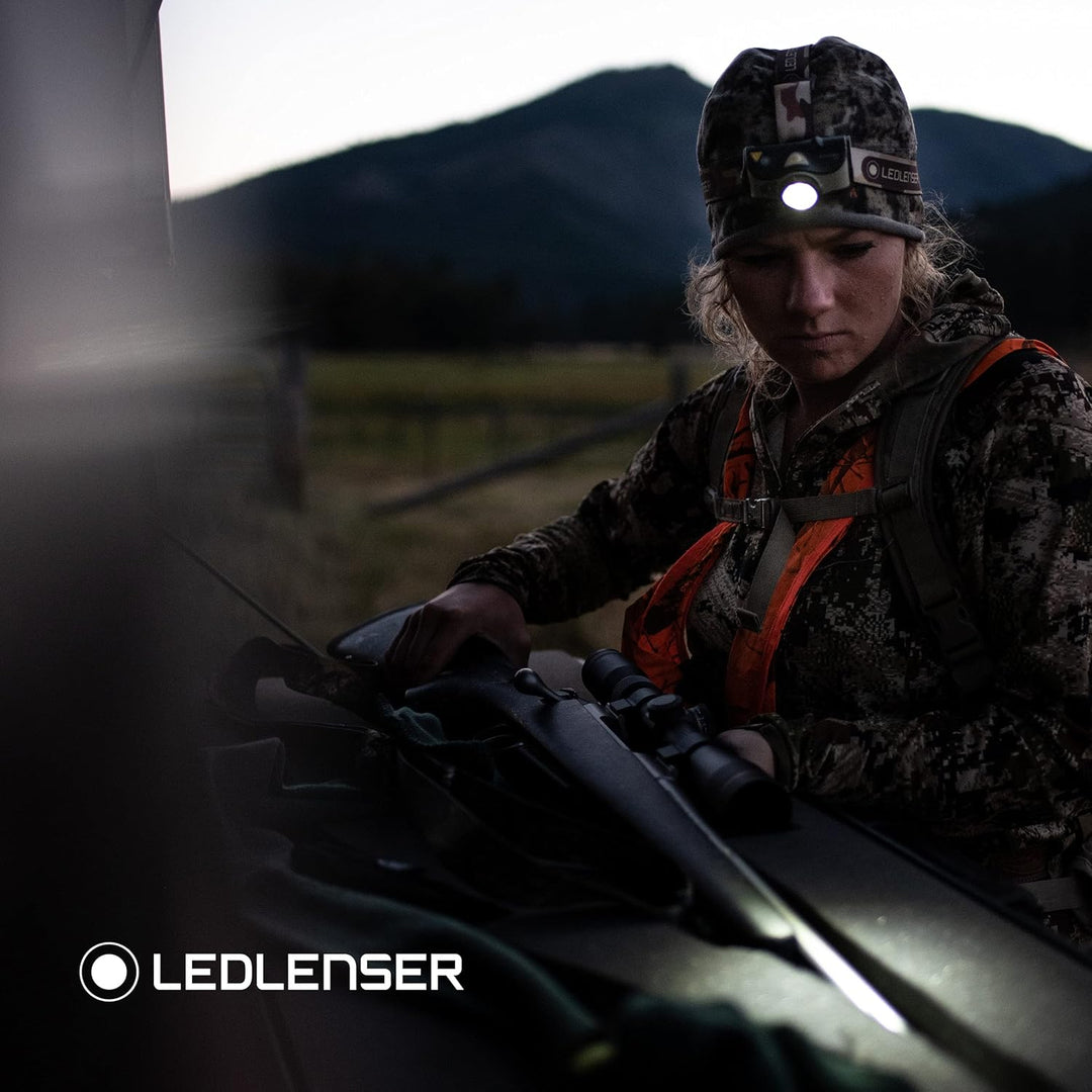 Ledlenser MH8 Outdoor Stirnlampe LED, Schwarz, aufladbar mit Akku, 600 Lumen, fokussierbar, Leuchtda