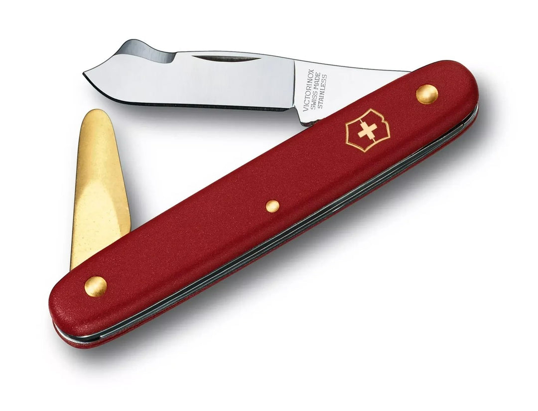 Victorinox Schweizer Taschenmesser, Okuliermesser Kombi 2, Gartenmesser, Gärtner und Floristen, Klin