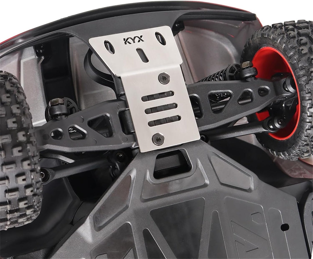 RC Chassis Armor Guard Plate for Arrma 1/14 Mojave GROM RC Stainless Steel Front and Rear Chassis Gu