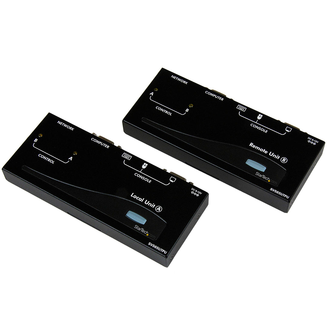 StarTech.com USB VGA KVM Verlängerung bis zu 150m - KVM extender über Cat5 UTP Netzwerkkabel 2x VGA