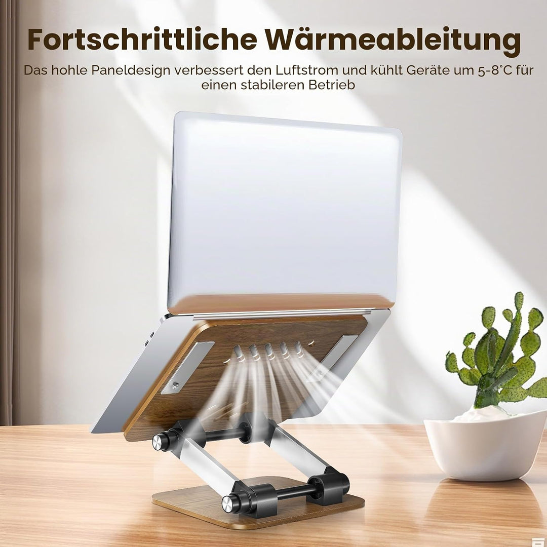 Buchständer, Verstellbarer Buchhalter mit 180° drehbarer Basis, Kochbuchständer, Rezeptbuchhalter mi