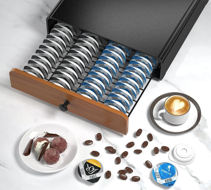 64 Kapselhalter für Tassimo Kapselschublade Metall Kaffeekapselhalter Kapselspender Ständer Kaffeeka