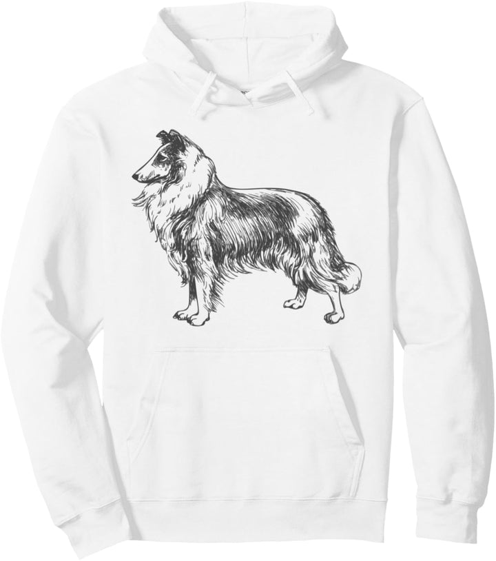Collie Dog Schöner Collie Rough Collie Hund Pullover Hoodie