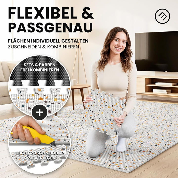 Schutzmatten Bodenschutzmatte Set Sportmatte Gymnastikmatte Puzzlematte: Puzzle Sportgeräte Matte Fi