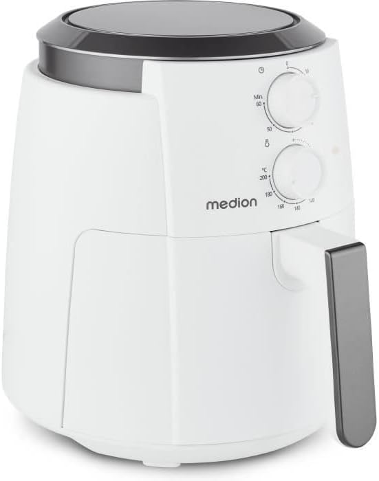 MEDION P30 L Heissluftfritteuse (4,7 Liter, Airfryer, 1500 Watt, einfache Bedienung, ölfreies Fritti