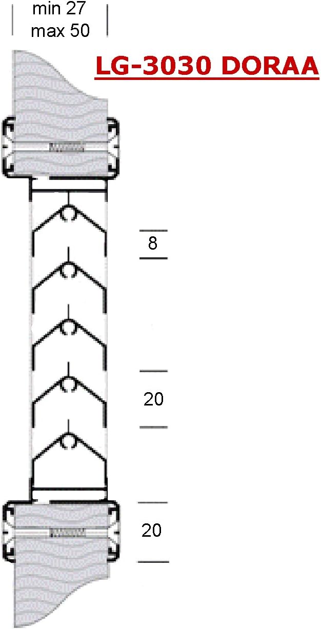 Lüftungsgitter LG-3030 DORAA Lamellengitter Alu 335 x 335 mm Zuluft Abluftgitter