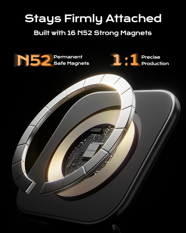 KU XIU X40 Turbo Qi2.2 25W 3-in-1 Ladestation für iPhone 17/16/15/14/13/12, 5W für Apple Watch und A