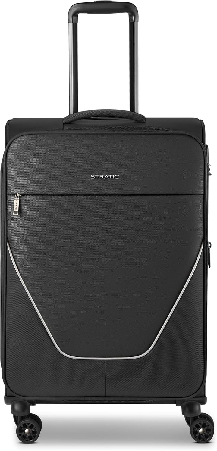 Stratic taska Koffer & Trolleys | Koffer Gross aus leichtem Polyester mit Dehnfalte, 4 Rollen, einem