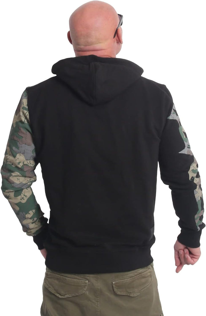 Yakuza Herren Rising Skull Hoodie Kapuzenpullover S Schwarz, S Schwarz