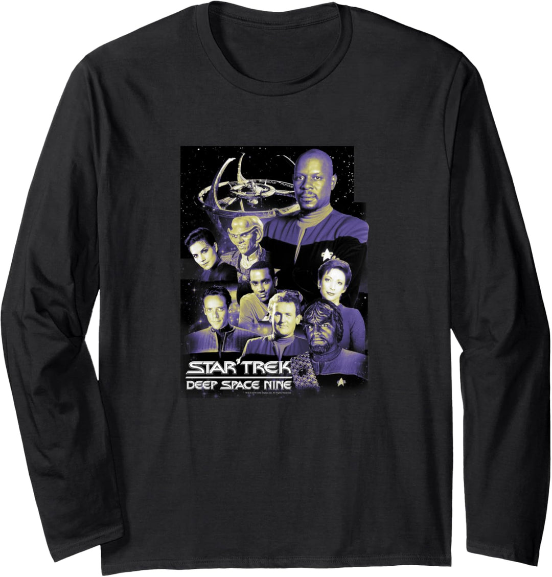 Star Trek DS9 Space Station Crew Portraits Langarmshirt