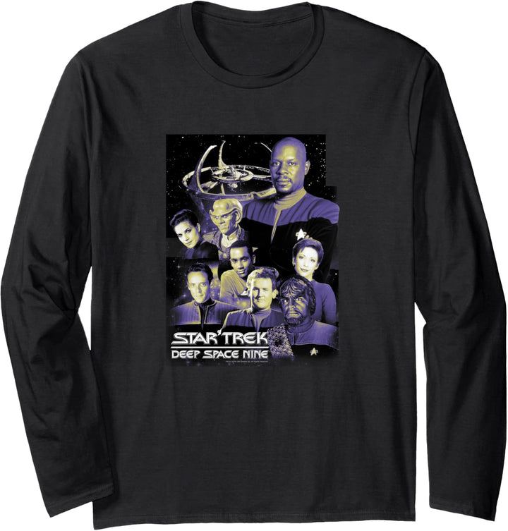 Star Trek DS9 Space Station Crew Portraits Langarmshirt