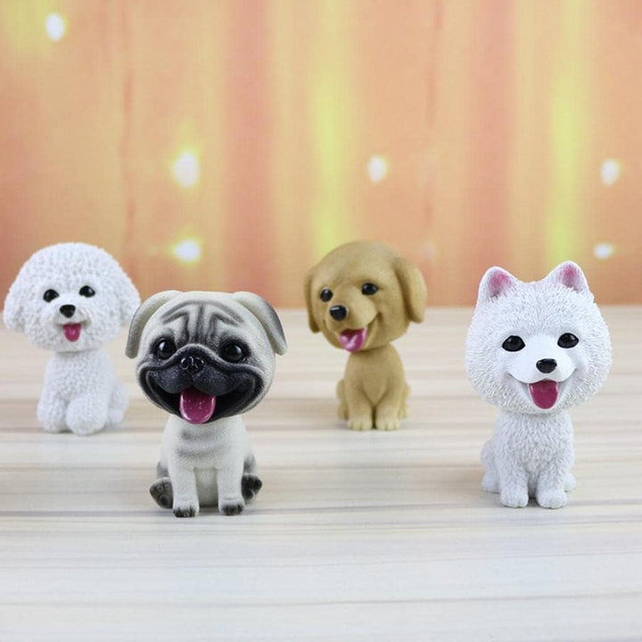 MagiDeal Hund Wackelfiguren für Auto, Auto Nette Nicken Schütteln Kopf Hund Wackelhund, Bobblehead H