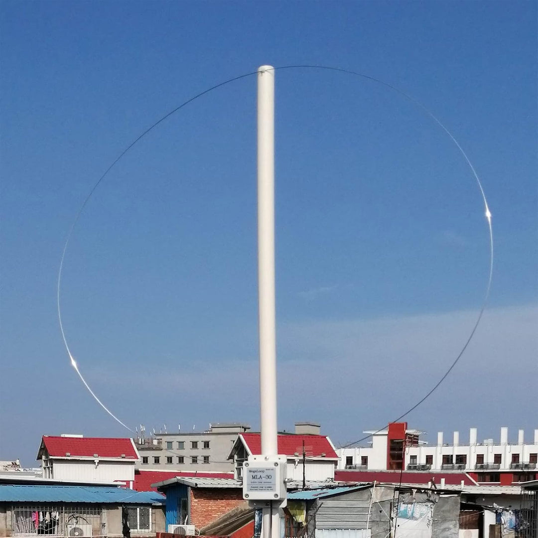 AURSINC MLA-30+ Tragbareraktiver Schlingenantenne 50 kHz–30 MHz mit 10 m Langer Speiseleitung, für H