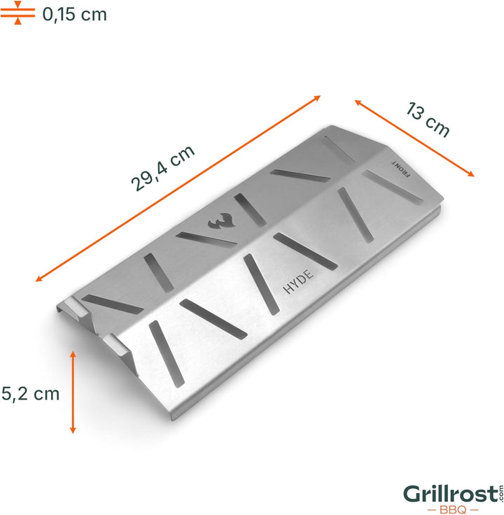 Grillrost.com Das Original Hitzereflektor für Enders Hyde 3|4|6 - Sorgt für gleichmässige Hitze auf