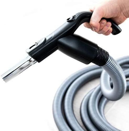 CANEUS Zentralstaubsauger Schlauch mit Ein/Aus Schalter - 12,2 M - Saugschlauch mit Handgriff Ergo -