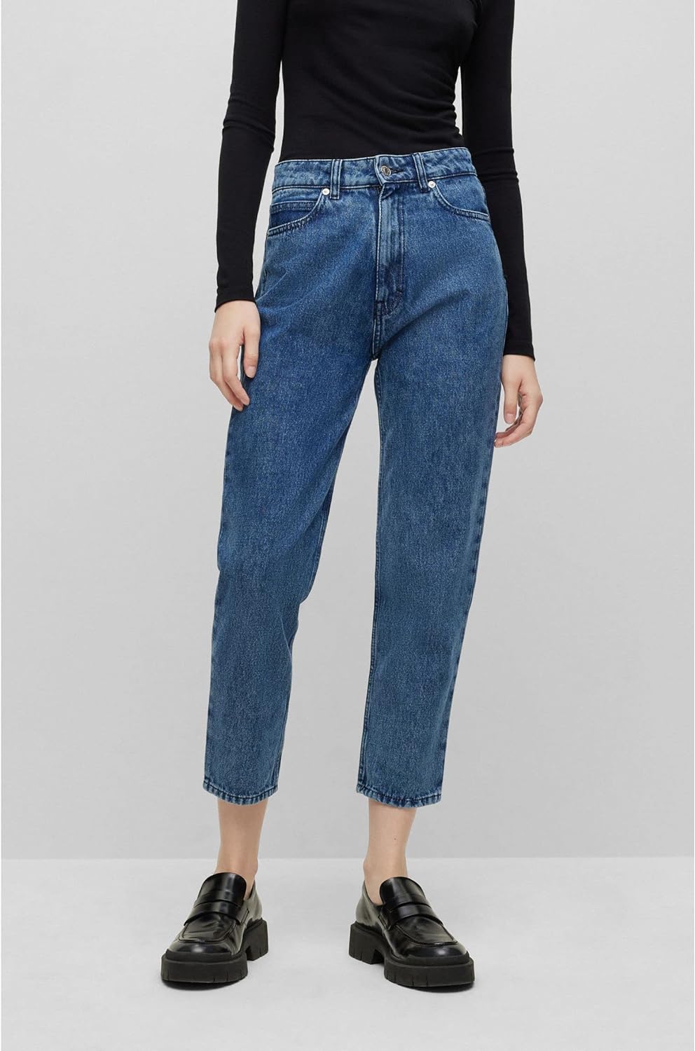 HUGO Damen Gatora Pants, Navy415, 25W / 34L EU