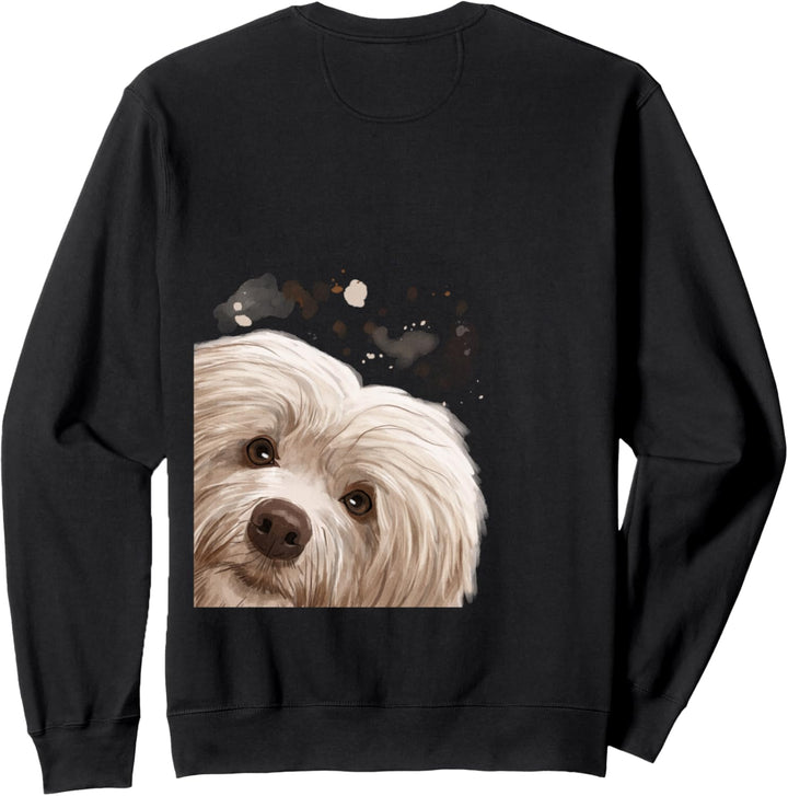 Neugieriger Hund Havaneser Sweatshirt