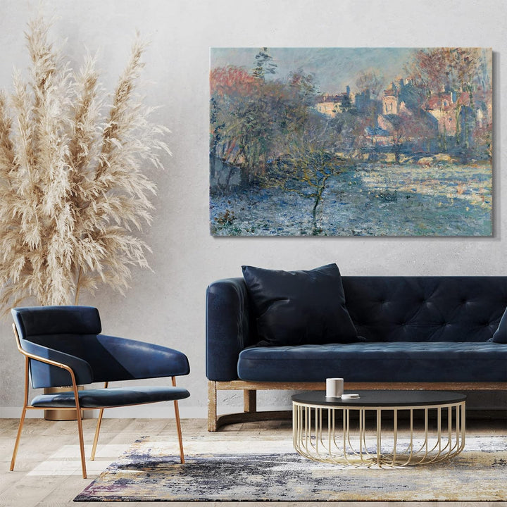 Printed Paintings Leinwand (80x60cm): Claude Monet - Frost 80x60 cm, 80x60 cm