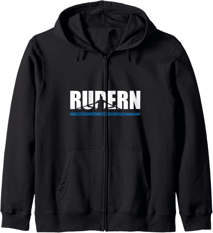 Rudern Grafik Kajak Kanu Ruderverein Wassersport Paddel Kapuzenjacke