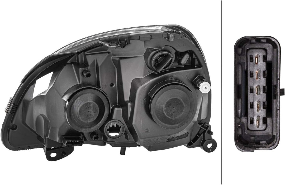 HELLA 1DB 008 461-741 Halogen-Hauptscheinwerfer - rechts - für u.a. Renault Clio II (Bb_, Cb_) Recht