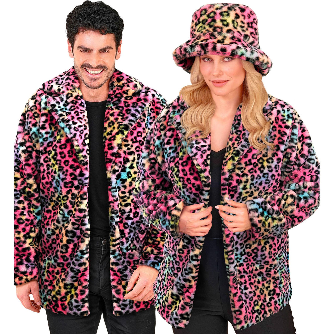 W WIDMANN MILANO Party Fashion - Kunstfell-Jacke für Damen und Herren, Plüschjacke, Kostüm, Party Ou