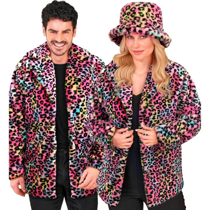 W WIDMANN MILANO Party Fashion - Kunstfell-Jacke für Damen und Herren, Plüschjacke, Kostüm, Party Ou